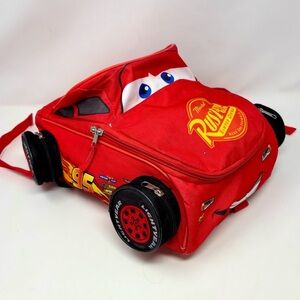 Lightning McQueen Cars 3 Kids Backpack Disney Pixar Red Race Car Overnight Bag